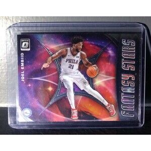 Joel Embiid 2019-20 Panini Donruss Optic Fantasy Stars #3 Basketball Card